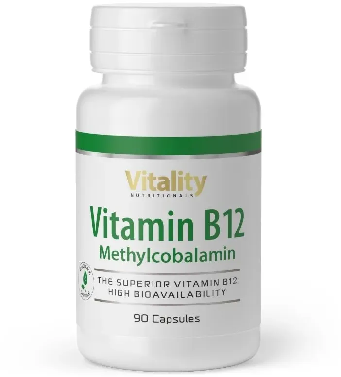 Vitality Nutritionals Vitamin B12 Methylcobalamin Kapseln 90 St