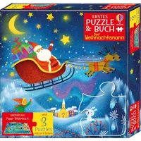 Usborne Verlag - Erstes Puzzle & Buch: Der Weihnachtsmann