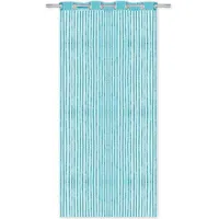 arsvita Fadenvorhang Metallik-Optik mit Stangendurchzug, Türvorhang 140x250cm (Türkis)