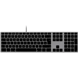 Matias FK316CB-DE Wired USB-C® Keyboard for Mac - Space Gray - German Version USB Tastatur Deutsch, QWERTZ, Mac Space Grey