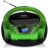 Cyberlux Tragbarer CD-Player Boombox CD/MP3 USB Kinder Radio grün