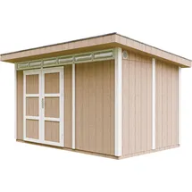TIMBELA Gartenhaus 4,12 x 2,79 m Terra Brown
