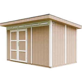 TIMBELA Gartenhaus 4,12 x 2,79 m Terra Brown