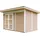 TIMBELA Gartenhaus 4,12 x 2,79 m Terra Brown
