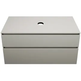 Burgbad Waschtischunterschrank 2 Auszüge 120 x 55,2 x 66,1 cm Basaltgrau Matt