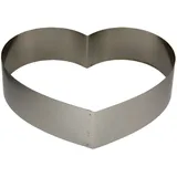 LARES Backform/Backrahmen Herz groß aus Federbandstahl - Ø ca. 28cm, H: ca. 7cm - Made in Germany