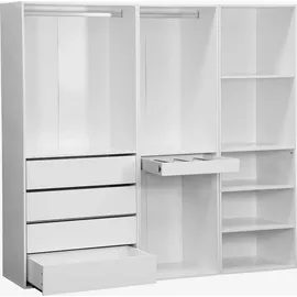 sweeek - Modulares Kleiderschrank-Set mit 3 Elementen - Weiß - Weiß