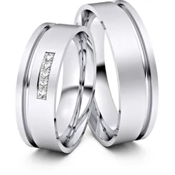 Trauringe Witten 585er Weiflgold - 3167