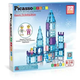 PicassoTiles 72-teiliges Ice-Winter-Thema Magnetische Bausteine Set