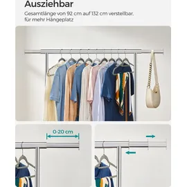 Songmics HSR13S Kleiderständer 132 x 45 x 160 silber