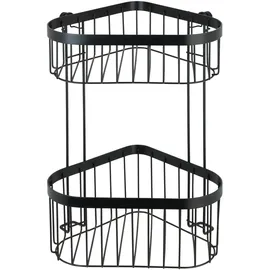 Wenko Eckregal 2 Etagen Mod. Classic Plus Black mit Adapter,