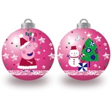 ARDITEX PP14017 6er-Pack Weihnachtskugeln Durchmesser 8 cm von EONE-Peppa Wutz