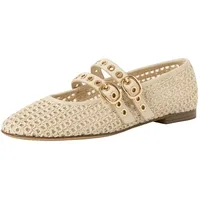 TAMARIS Damen Ballerina mit Strap flach, beige, 40 EU