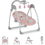 Moni Moni, Babywippe elektrisch Jessica Spielbogen Musikfunktion Schaukelfunktion rosa