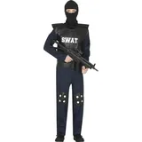 Fiestas Guirca Polizei Kostüm Kinder, SWAT Kostüm o. SEK Kostüm Kinder 14-16 Jahre - Kostüm Polizei Kinder - FBI Polizei Uniform, Polizeimütze Kinder Karneval, SEK Fasching Kostüm Kinder Junge
