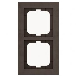 Busch-Axcent Pur Abdeckrahmen 2-fach, papierbraun