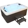 TroniTechnik® Outdoor Whirlpool LEVANZO, 2,2kW Pumpe, 3kW Heizung - 190 x 135 x 77cm - Heizung, 41 Massagedüsen, inkl. Treppe