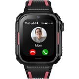 4G-Kinder-Smartwatch mit GPS und Telefon, Kinder-GPS-Uhr mit WiFi-Videoanrufkamera, SOS-Schulmodus, Kinderuhr, Geschenk für Jungen und Mädchen - Schwarz