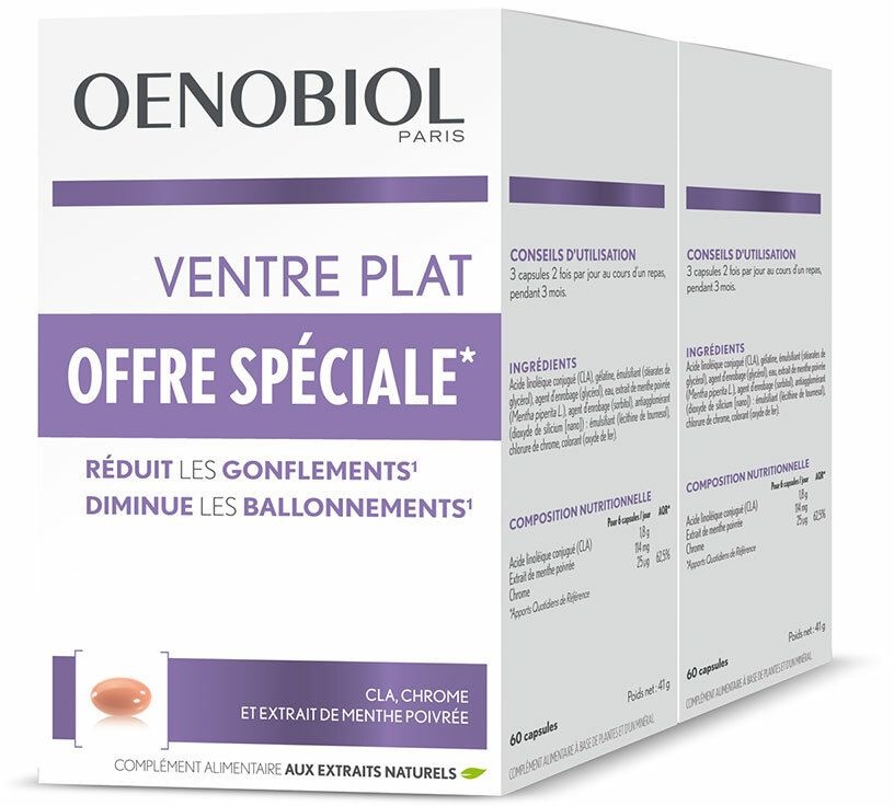 Oenobiol Ventre Plat 120 pc(s) capsule(s)