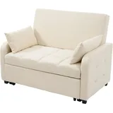 Beaok Schlafsessel, Beige, Kunststoff, 127x94x75 cm, Wohnzimmer, Sessel, Schlafsessel