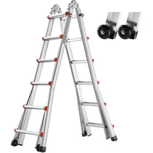 Vevor Teleskopleiter 6,23 m 3 Stufen