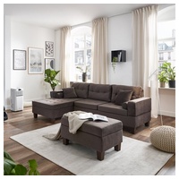 Home Deluxe Sofa ROM – Samt Braun