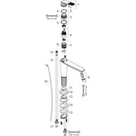 Hansgrohe Citterio C Einhandmischer Chrom