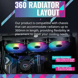Cooler Master MasterLiquid 360L Core ARGB - schwarz