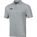 Herren Polo hellgrau meliert M