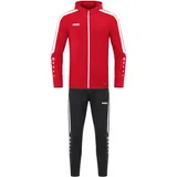 Jako Power Polyester Trainingsanzug mit Kapuze Kinder 100 rot 152
