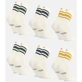 Danish Endurance Tennis Crew Socken 6er Pack Schwarz/Weiß 43-47
