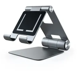 Satechi Aluminum Foldable Stand Space Grey Für Smartphones und Tablets mit einer Bildschirmgröße von 4 bis 13 Zoll