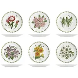 H&H Flowers Set mit 6 flachen Tellern, Porzellan, 27 cm