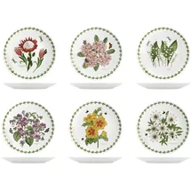 H&H Flowers Set mit 6 flachen Tellern, Porzellan, 27 cm