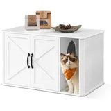 Katzenhaus, KatzenkloSchrank modern, Vordereingang, mit Doppeltür und Griffen...