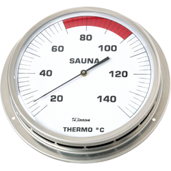 Sauna-Thermometer mit 130 mm Skala - mit Flansch