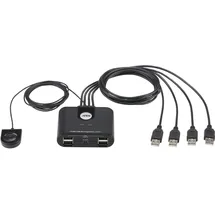 ATEN US424-AT 4 Port USB 2.0-Umschalter Schwarz