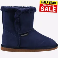 Hush Puppies Ashleigh Memory Foam Bequem Freizeit Slipper Stiefel Damen
