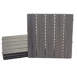 Proregal WPC Bodenfliese Antik-Braun 50 x 50 cm 4 St.