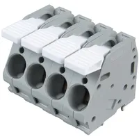 WAGO 2716-104 Federkraftklemmblock 6.00 mm2 Polzahl 4 Grau 30