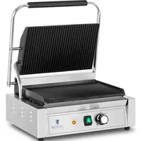 Royal Catering Kontaktgrill - 2.200 W geriffelt