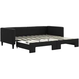 vidaXL Tagesbett 90 x 190 cm Schwarz