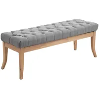 CLP Sitzbank Ramses Antik-Hell Grau 120 x 46 x 38 cm