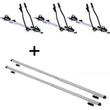 3x Fahrradträger SAGITTAR + Dachträger RAPID kompatibel mit für Ford C-Max 7 II/Grand C-Max (5Türer) ab 10