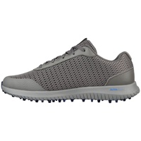 SKECHERS Herren GO Golf MAX 2 Fairway 3 Sneaker, Charcoal Textile/Navy Trim, 43