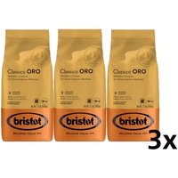 3x1kg Bristot Classico ORO Bohnen |Kaffee | Espresso |Siebträger | Mondo Barista