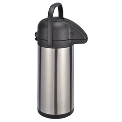 Haushalt International Getränkespender Pumpkanne Isolierkanne Thermoskanne Kaffeekanne Edelstahl Airpot 3,0 L