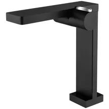 Bernstein Design Waschtischarmatur Bernstein NT3220B hoher Auslauf Wasserhahn Schwarz