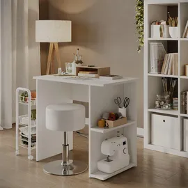 Vicco Schreibtisch Simple, Weiß, 80 x 50 cm, Vicco