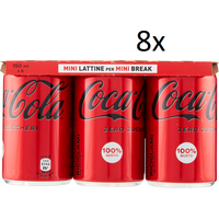 48x Coca-Cola Zero Mini Dose ohne zucker Italian alkoholfreies Getränk 150ml